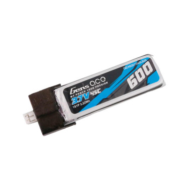 GEA6001S45UMX3.7V 600mAh 1S 45C LiPo Battery: JST-PHR