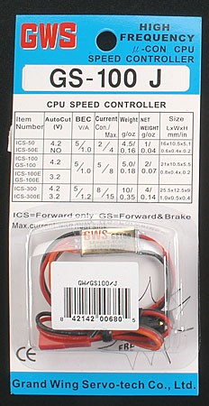 GWSM2088 GWS SPEED CONTROL W/JR PLUG (100E)
