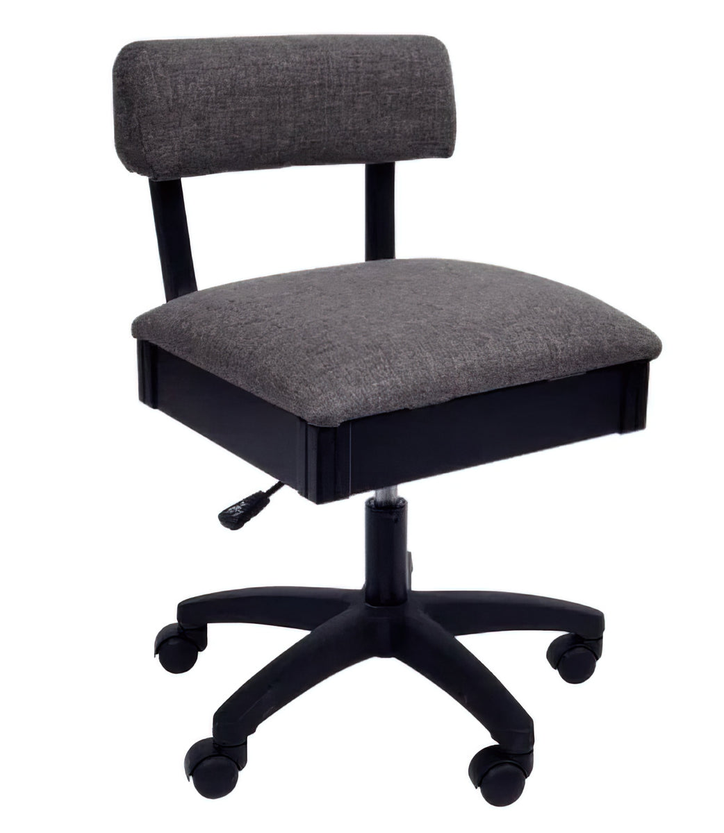 Arrow Adjustable Height Hydraulic Chair Lady Gray Drop Ship