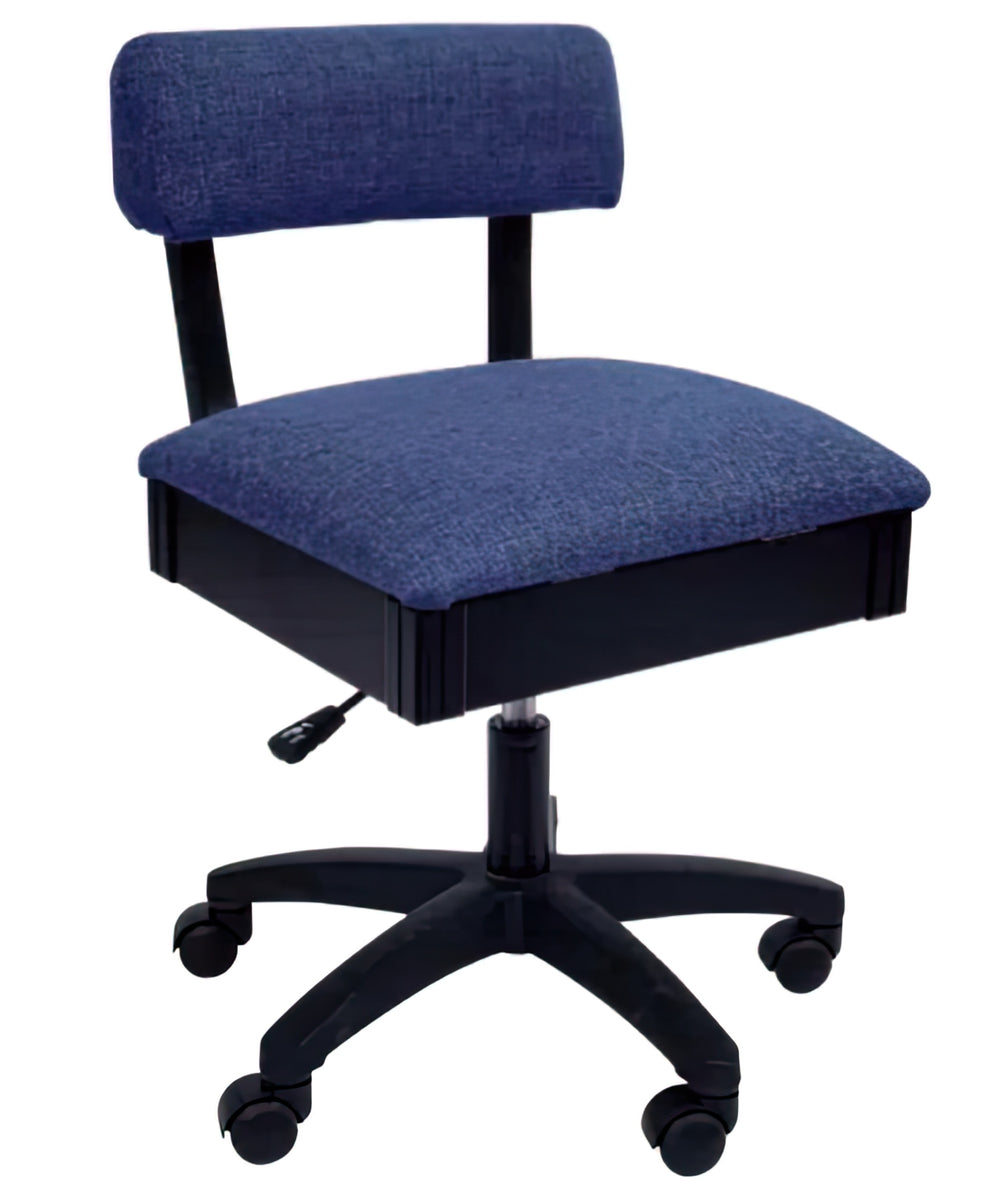Arrow Adjustable Height Hydraulic Chair Duchess Blue Drop Ship