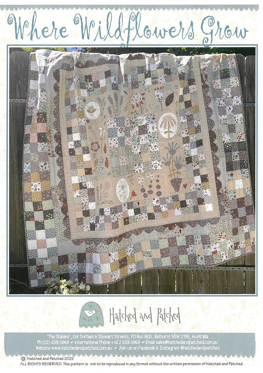 Where Wildflowers Grow Pattern by Anni Downs / Hatched and Patched