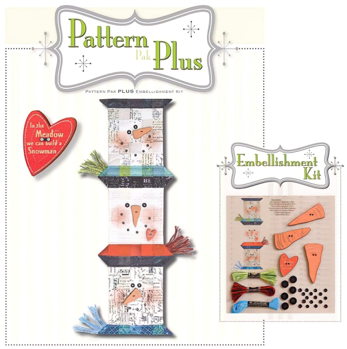 Spool Snowmen Pattern Pak Plus by Happy Hollow Designs