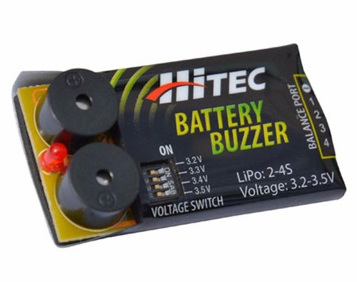 Hitec 44210 Battery Buzzer Low-Voltage Battery Alarm