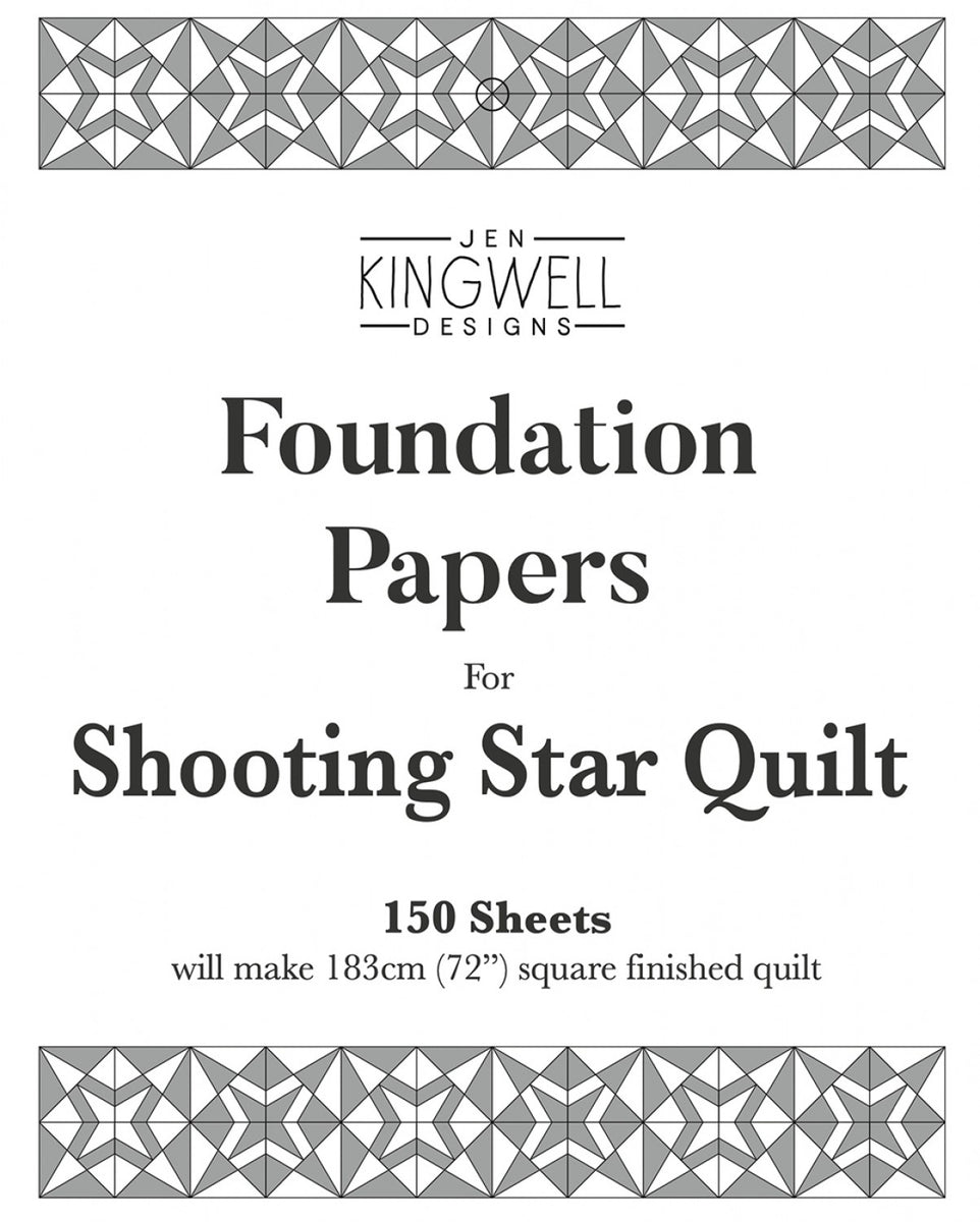Shooting Star Quilt Foundation Papers by Jen Kingwell