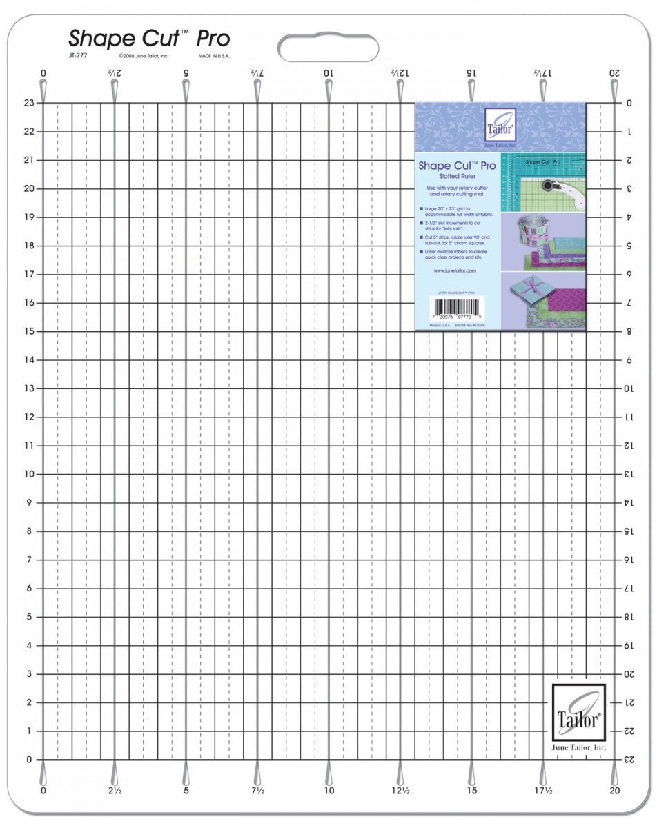 June Tailor Shape Cut Slotted Ruler Pro
