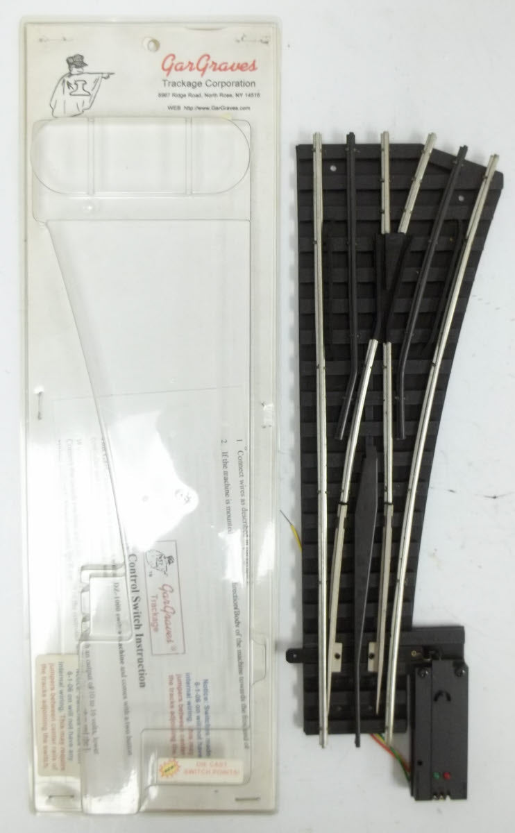 Gargraves 143-RC O O72 "Phantom" Right Hand Remote Control Switch Turnout