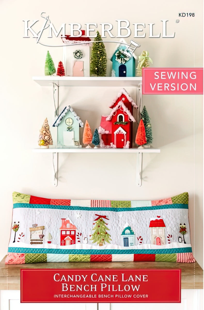 Candy Cane Lane Bench Pillow Sewing Version by KimberBell