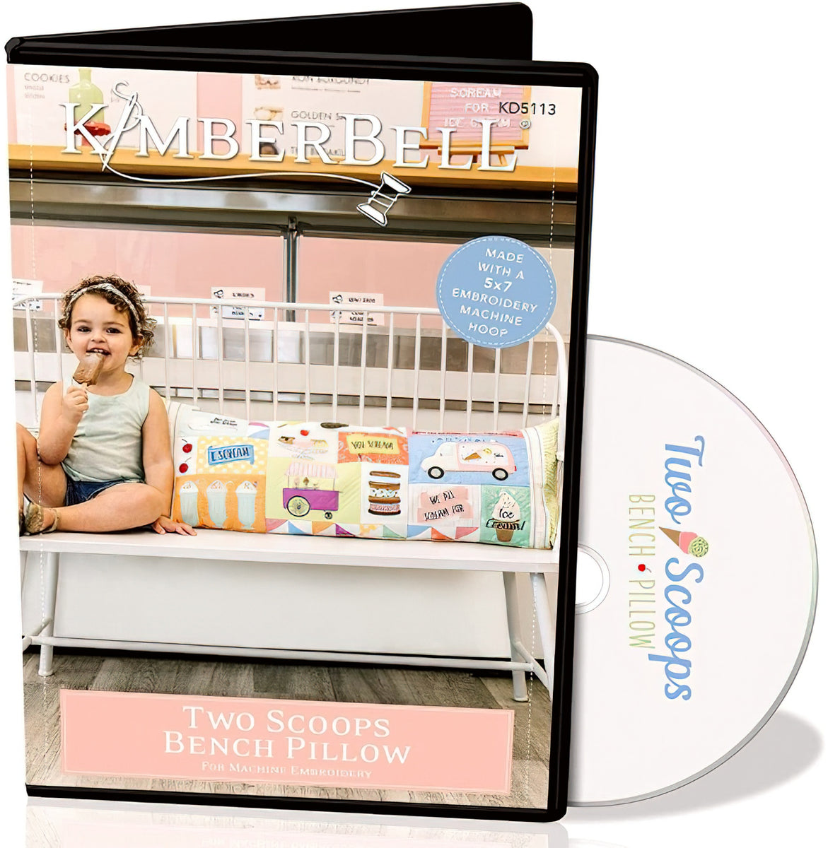 CD - Two Scoops Bench Pillow CD by KimberBell Designs
