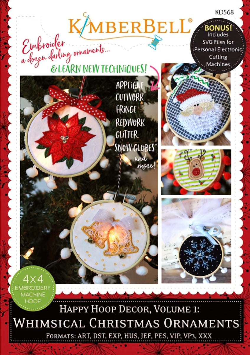 CD - Happy Hoop Decor Volume 1 Whimsical Christmas Ornaments by KimberBell