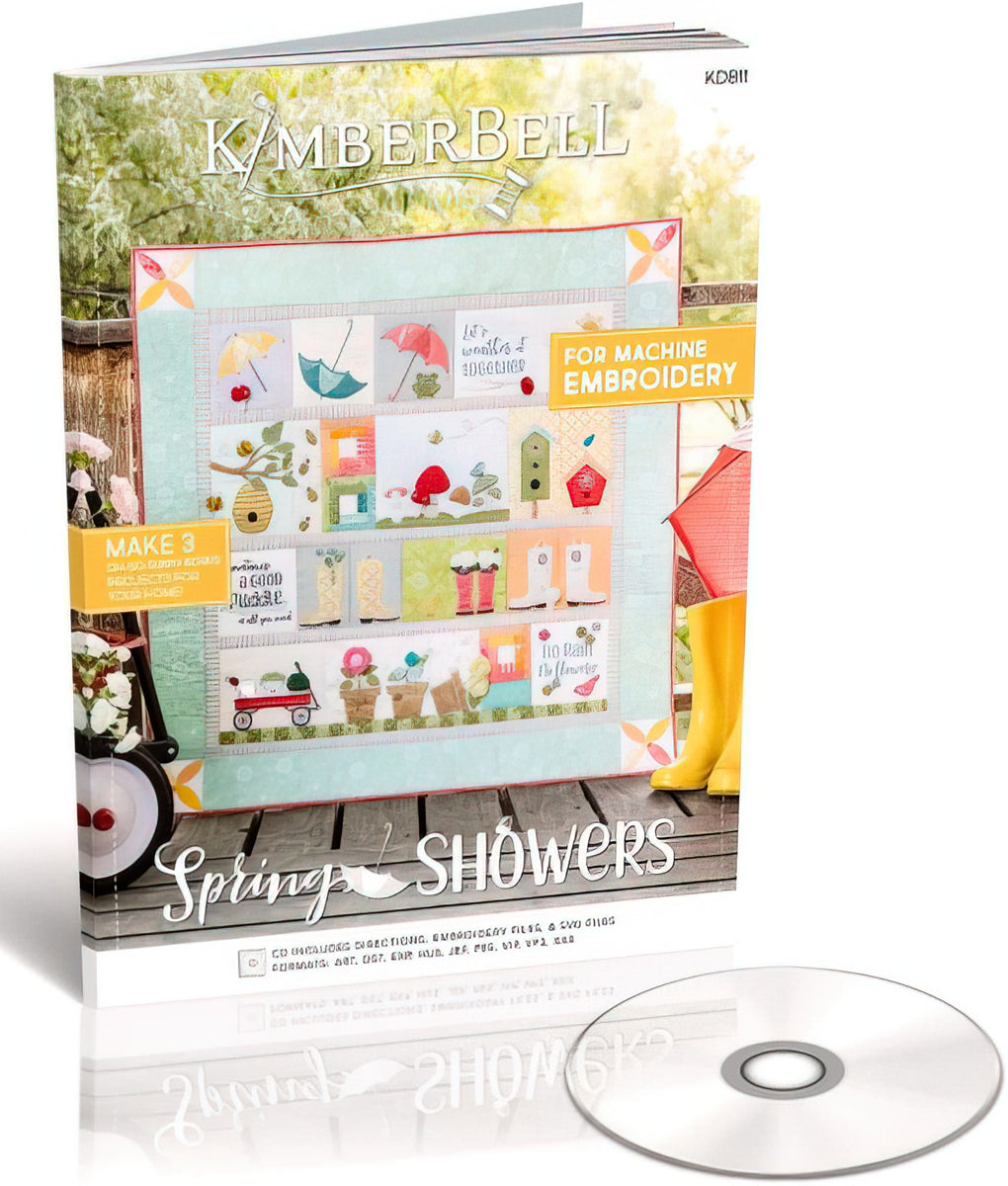 Spring Showers Quilt - CD - Machine Embroidery by KimberBell