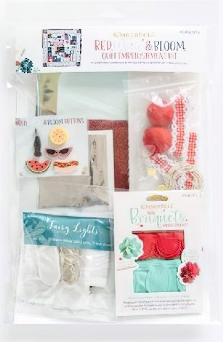 Red, White & Bloom Embellishment Kit by KimberBell