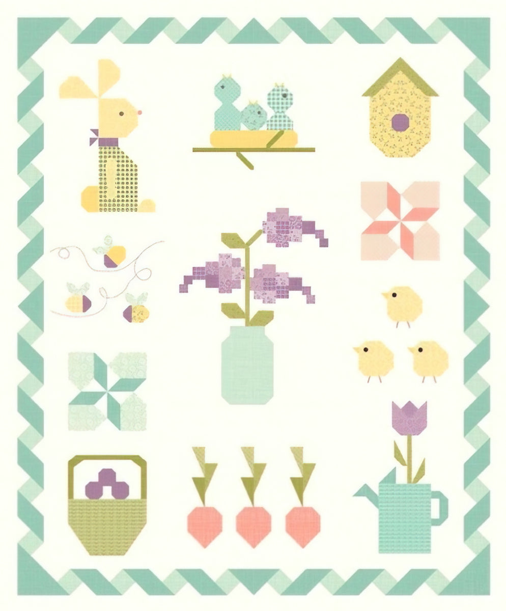 Riley Blake - Adel In Spring Sampler Quilt Kit by Sandy Gervais