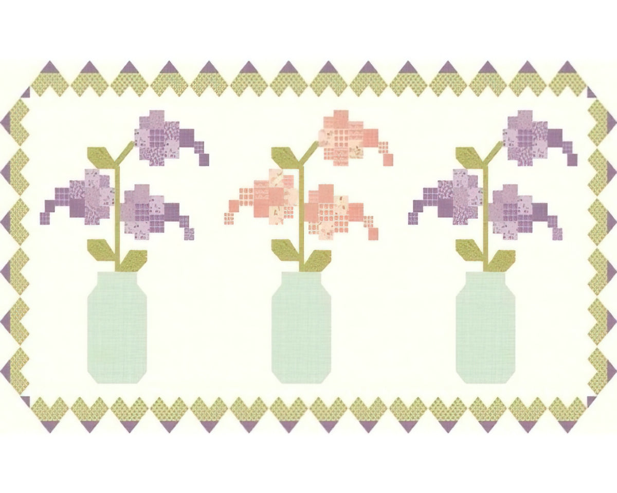 Riley Blake - Adel In Spring Fruit Jar Runner Kit by Sandy Gervais
