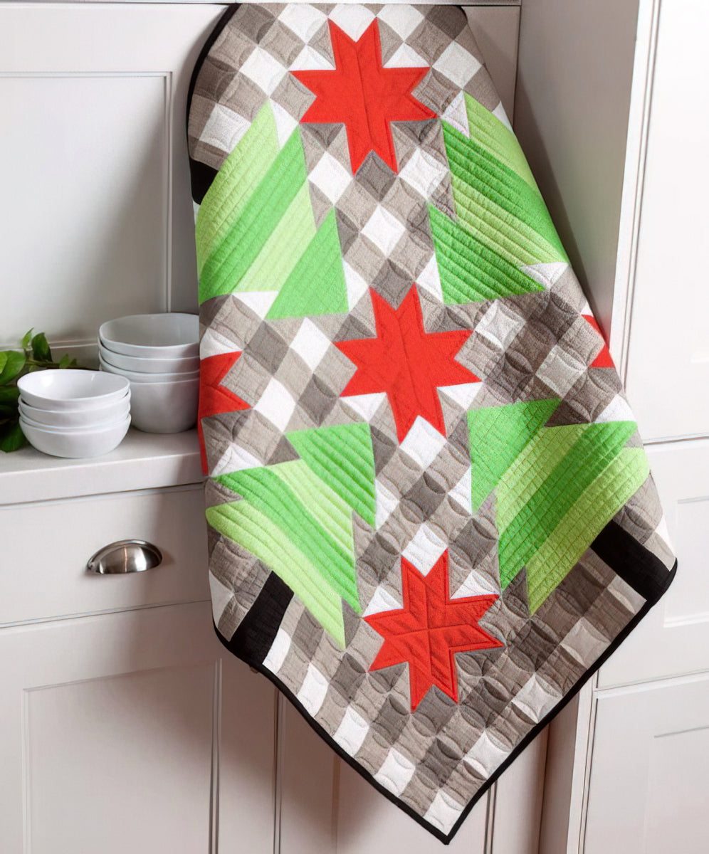 Riley Blake - Table Topper of the Month - December Christmas Trees by Sandy Gervais