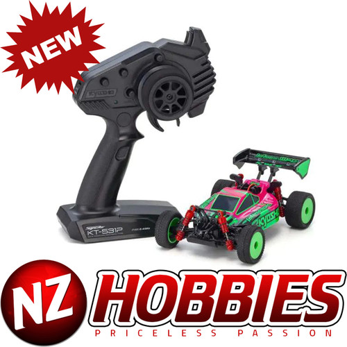 Kyosho KYO32093PGR Mini-Z 4WD Inferno MP9 Buggy Readyset Pink/Green