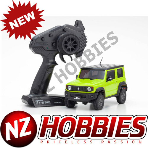Kyosho 32523Y Mini-Z 4X4 Suzuki Jimny Sierra Kinetic Yellow Ready Set