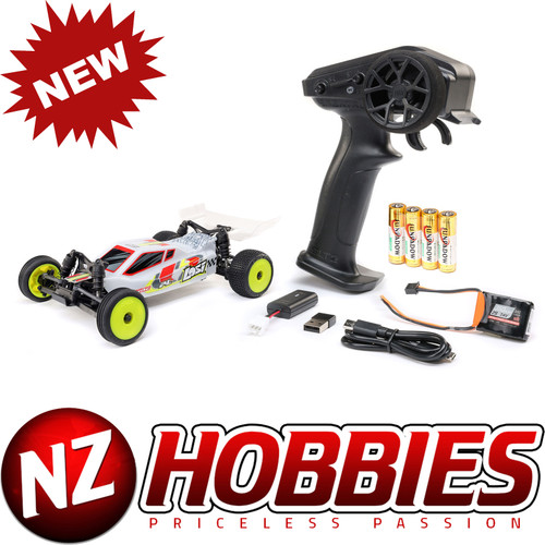 Losi 1/24 Micro-B 2WD Buggy RTR, White # LOS00007T1