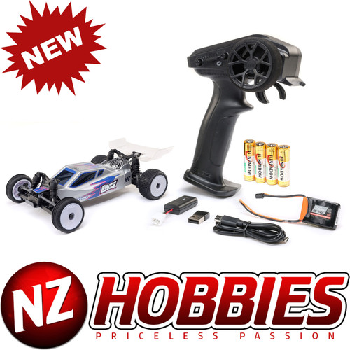 Losi 1/24 Micro-B 2WD Buggy RTR, Silver # LOS00007T2