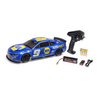 1/12 NASCAR RC Racecar Chase Elliott No. 9 NAPA 2025 Chevrolet Camaro ZL1 2S AWD RTR Brushed On-Road (Battery & Charger Included)LOS1122509