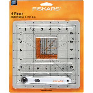 Fiskars 4 Piece Rotating Mat & Trim Set