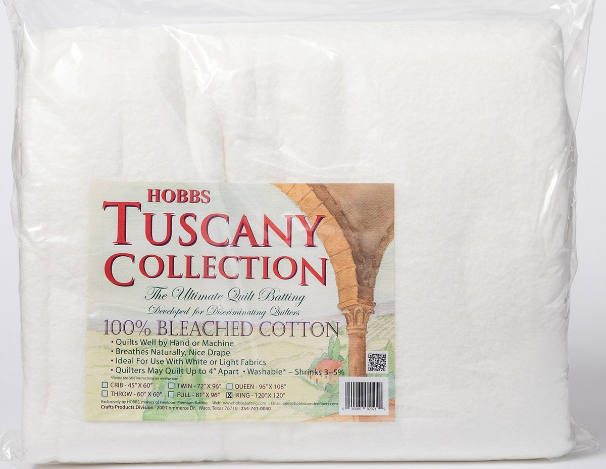 Hobbs - Tuscany Bleached Cotton Batting KING 120x120