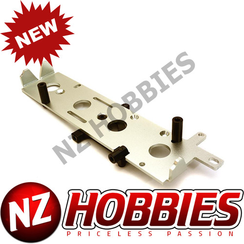 Integy OBM1471SILVER CNC Machined Battery Tray : Axial 1/10 SCX10 II