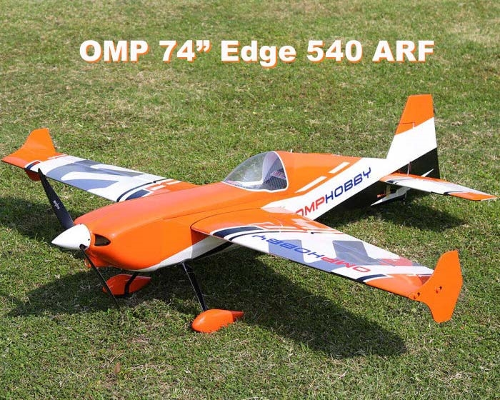 OMP 74" Edge 540 Kevlar Reinforced Balsa 3D Airplane ARF,OMP-Edge-74-ARF-O
