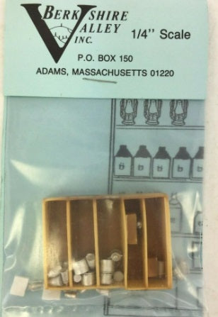 Berkshire Valley 462 Small Shelving w/ Cans Jugs and Boxes Set