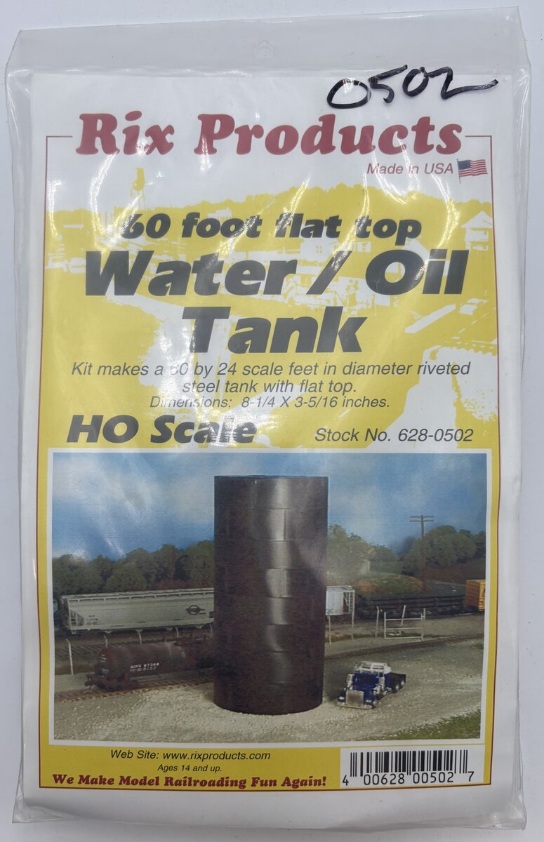 Rix Products 628-0502 HO KIT 60' Tall Water/Oil Tank