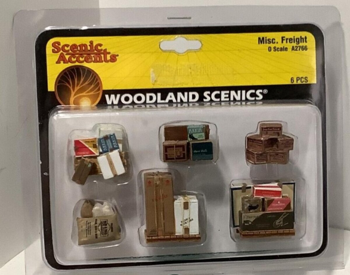 Woodland Scenics A2766 O Scale ScenicAccents Misc. Freight (Set of 6)