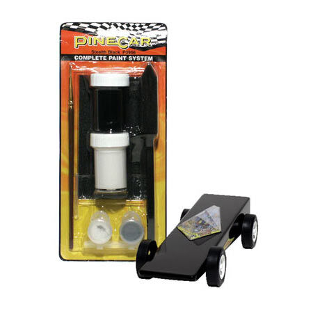 Pinecar Complete Paint System, Stealth Black (PIN3956)