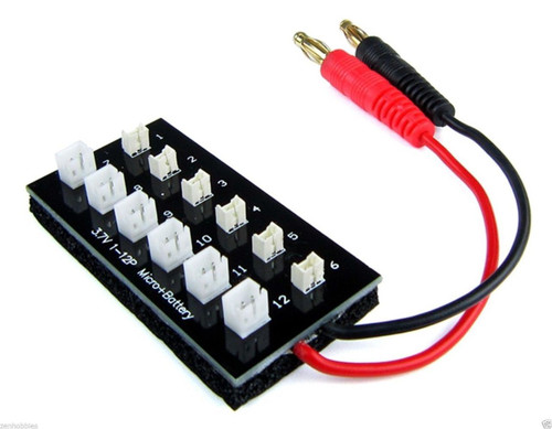 Common Sense RC Paraboard Parallel Charging Board Parkzone Ember, T-28 Trojan