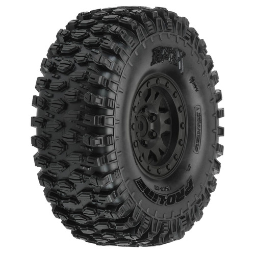 Pro-Line Hyrax 1.9" G8 Mounted on Impulse Black Wheels (2)