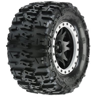 PRO1015113 1/5 Trencher Pro-Loc F/R 4.3" X-MAXX MTD 24mm Blk/Gry Impulse (2)