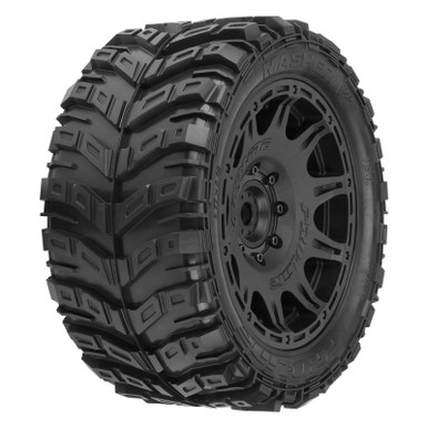 PRO1017611 1/6 Masher X HP BELTED F/R 5.7” Tires MTD 24mm Blk Raid 8x48 Hex (2)