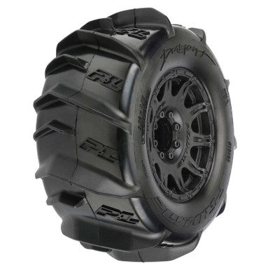 Dumont 3.8" Paddle Mounted Front/Rear Raid Tires, Black 17mm (2)PRO1019210