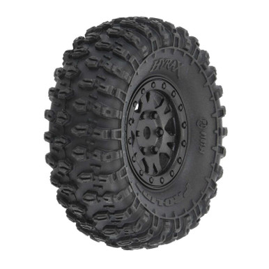 1/24 Hyrax Front/Rear 1.0" Tires Mounted 7mm Black Impulse (4)PRO1019410