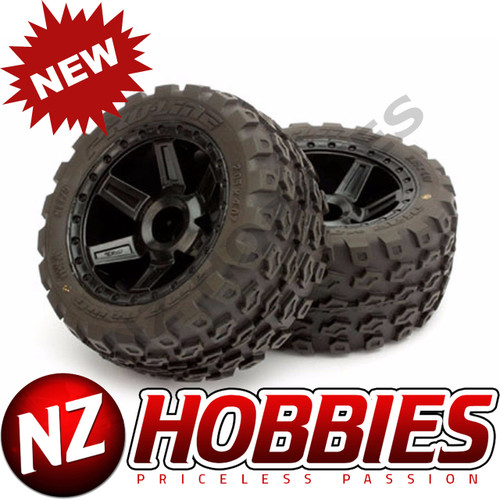 Pro-Line Mounted 2.8" Dirt Hawg Tires/Wheels F&Rear Nitro Stampede/Rustler/Jato