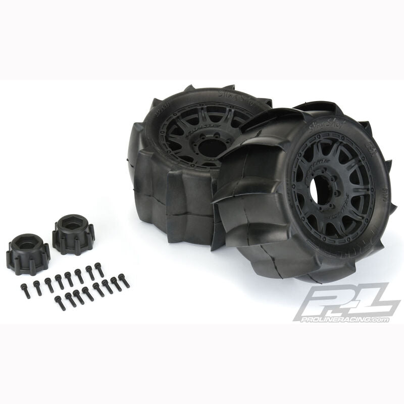 Pro-Line Sling Shot 3.8 Sand Tires, Raid Wheel (2) (PRO117910)