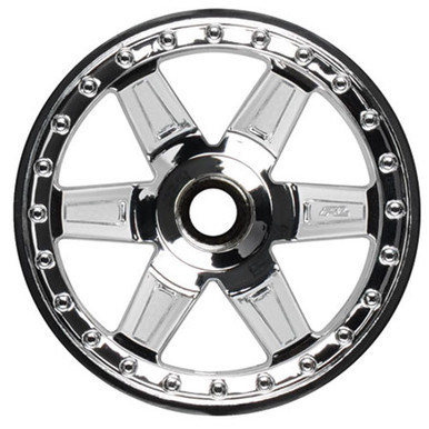 Pro-Line 30 Series Desperado 2.8 Front Nitro Wheels (2) (Chrome) No Hex (PRO2728-01)