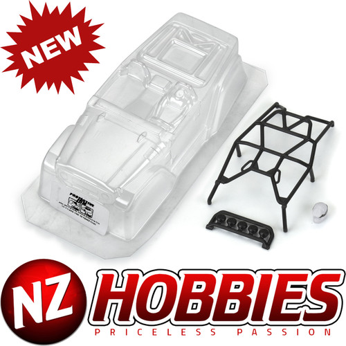 Pro-Line 1979 Toyota Land Cruiser FJ40 Clear Body w/ Trail Cage : Axial SCX24 PRO366300