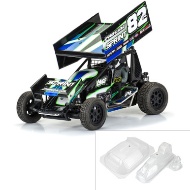 PRO367400 1/10 Sprint Car Light Weight Clear Body Panel Kit: Losi Sprint Car