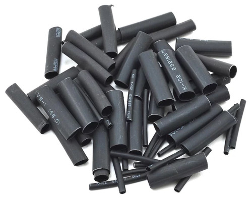 ProTek RC 5453 1.5, 5, 6 & 8mm Shrink Tubing Assortment Pack (Black) (20) (1" Length)