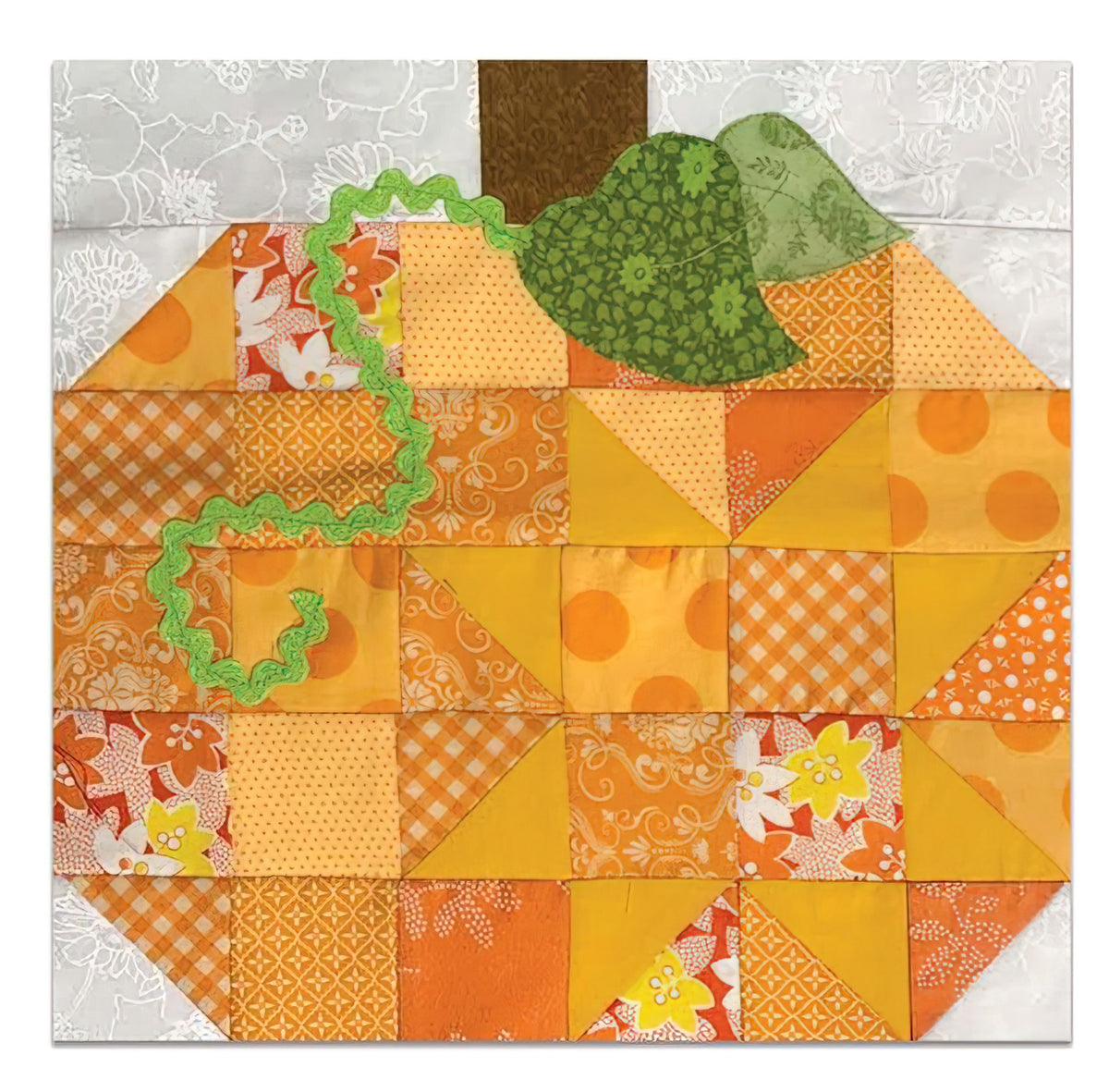 Pennys Patchwork Pumpkin Block Kit - Fun on the Farm