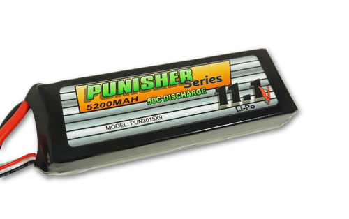 "Punisher Series" 5200/50C 3cell Soft Case Lipo (XT90)