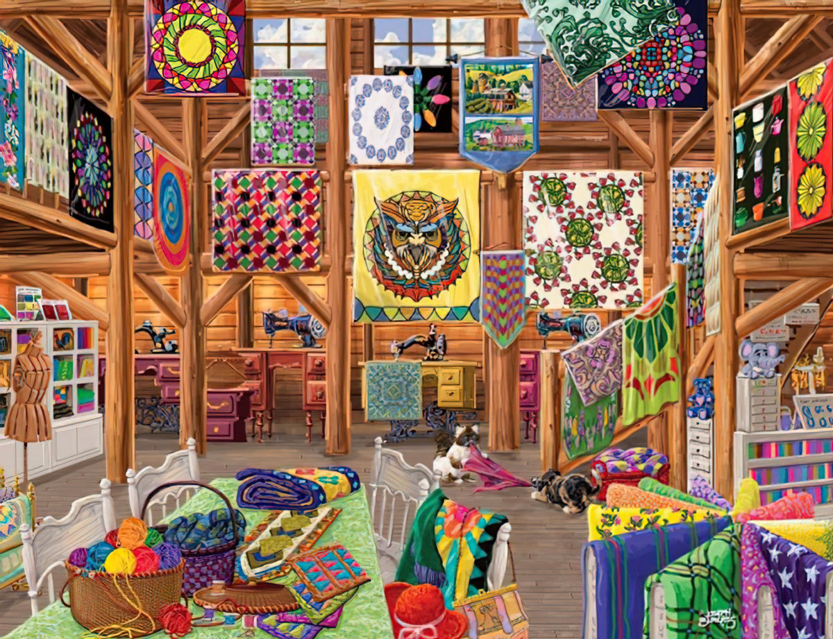 Puzzle - Quilted With Love 1000pc