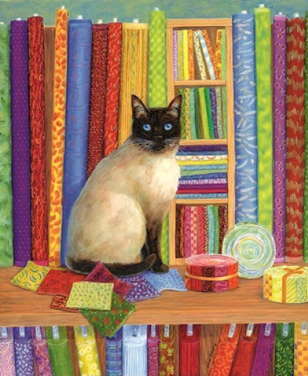 Puzzle - Quilt Shop Cat 1000pc Puzzle