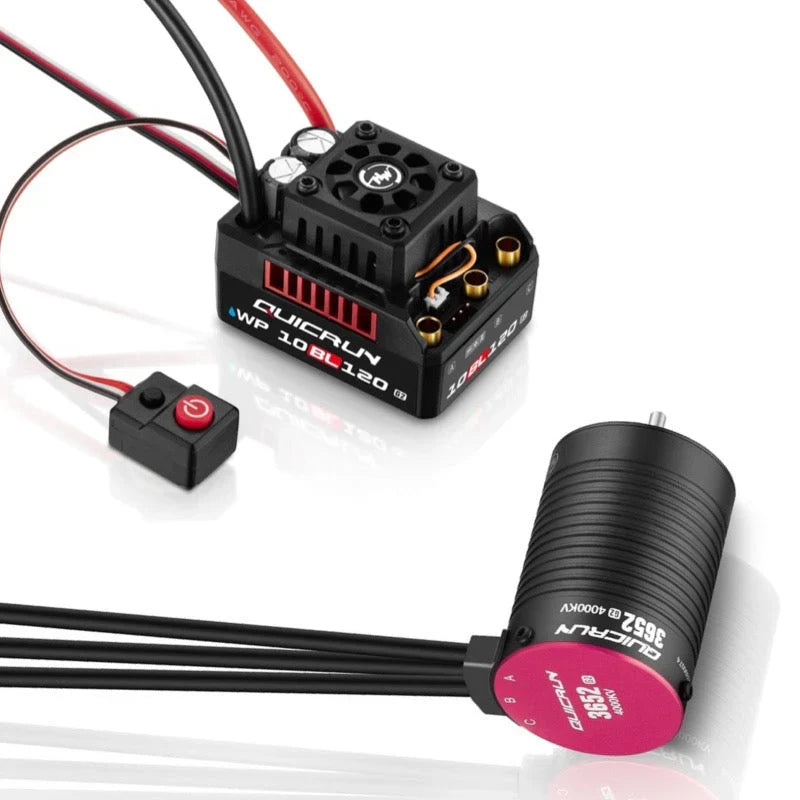 HOBBYWING - QUICRUN WP 10BL120 G2 Combo (Sensorless) ESC + 3652 SL 4000KV G2 (38030208)2-3S) (