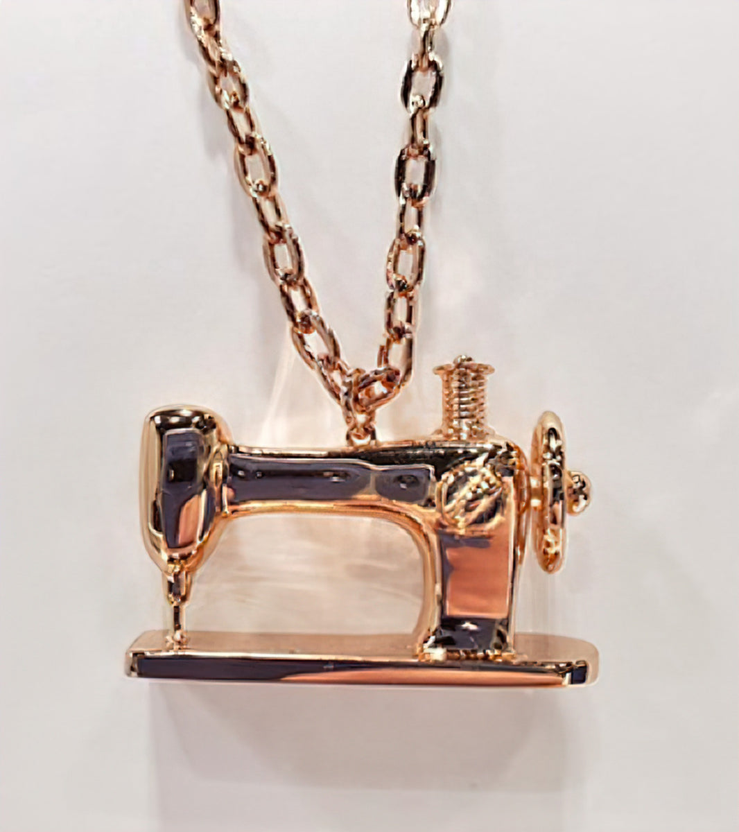 Sewing Machine Pendant Rose Gold by The Quilt Spot