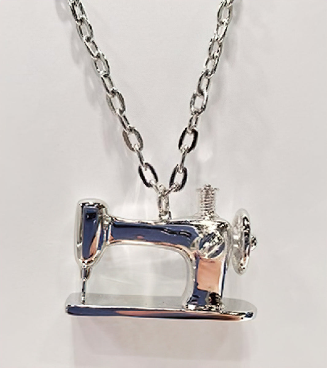 Sewing Machine Pendant Silver by The Quilt Spot